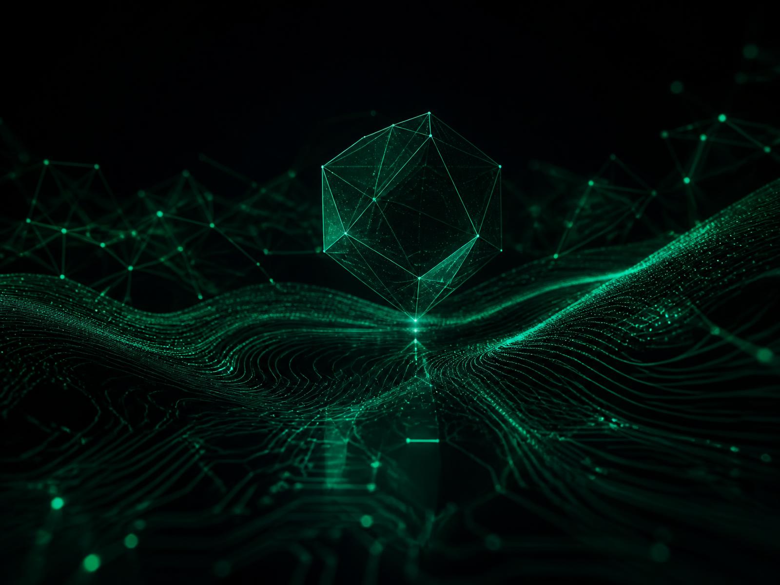 Abstract visualisation of connected data networks and digital systems